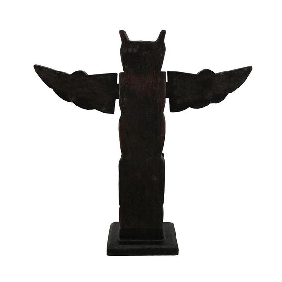 Wooden Dot Painted Eagle Totem with Spread Wings 12 In. - Picture 3 of 4